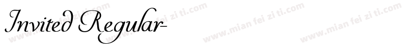 Invited Regular字体转换
